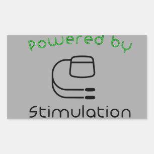 Rectangular Alimentado por el Pegatina de estimulación