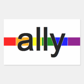 Rectangular Ally Pegatina