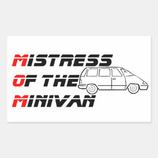Rectangular Amante de la pegatina del parachoques minivan