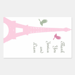 Rectangular Amantes Amantes Gracias Pegatina