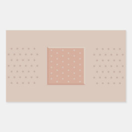 Rectangular Aplastador médico de tira-ayuda - Pegatina Rectáng
