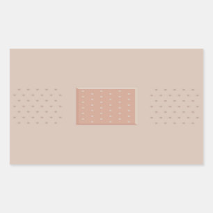 Rectangular Aplastador médico de tira-ayuda - Pegatina Rectáng
