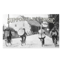 Apoyar al Pegatina de música local en directo