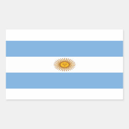 Rectangular Argentina: Bandeira Argentina, Pegatina de Bandera