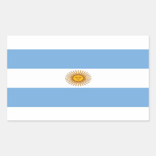 Rectangular Argentina: Bandeira Argentina, Pegatina de bandera