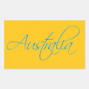 Rectangular Australia: Pegatina de viajes