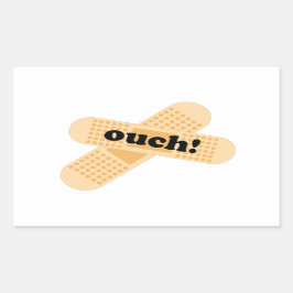 Rectangular ¡Ay! Pegatina