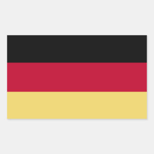 Rectangular Bandera de Alemania Pegatina Decal