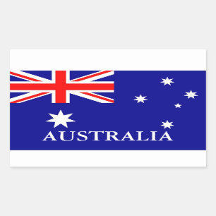 Rectangular Bandera de Australia Pegatina