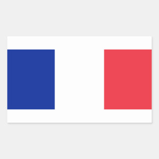 Rectangular Bandera de Francia Decal Pegatina