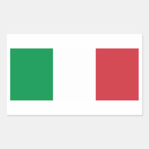 Rectangular Bandera de Italia Pegatina