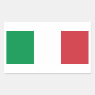 Rectangular Bandera de Italia Pegatina