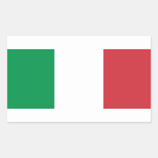 Rectangular Bandera de Italia Pegatina Decal
