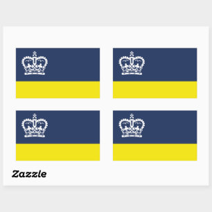 Rectangular Bandera de Regina, Pegatina de Saskatchewan