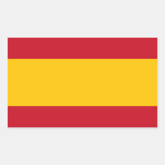 Rectangular Bandera del Pegatina de España