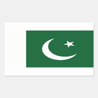 Rectangular Bandera del Pegatina Decal de Pakistán