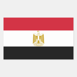 Rectangular Bandera del Pegatina del Decal de Egipto