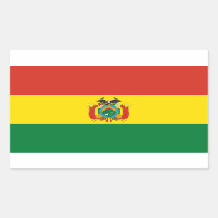 Rectangular Bolivia* Bandera Pegatina Bandera de Bolivia