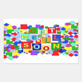 Rectangular BOTONES ~ Ponerse bien Pegatina