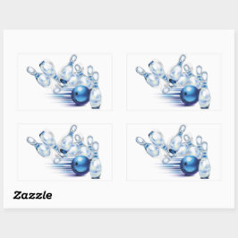 Rectangular Bowling T-Shirt Trucker Hat Classic Round Pegatina