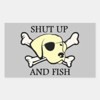 Rectangular Captain Finley Dice Pegatina