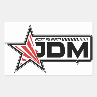 Rectangular Comer, dormir, Pegatina JDM