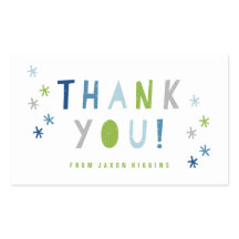 Confetti Bash | Niños fiesta gracias pegatina