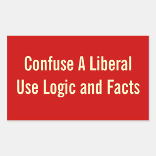 Rectangular Confundir un Pegatina liberal