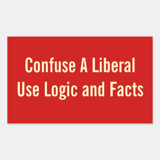 Rectangular Confundir un Pegatina liberal