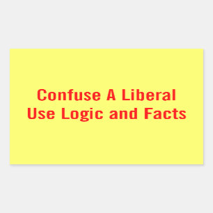 Rectangular Confundir un Pegatina liberal