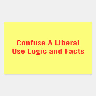 Rectangular Confundir un Pegatina liberal