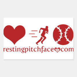 Rectangular Corazón, Hustle, Pegatina de HBP