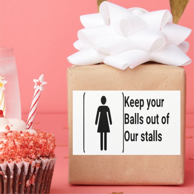 Rectangular derecho de la mujer, pegatina de baño, (Fiesta)