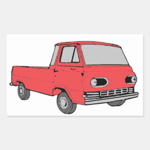 Rectangular Econo Pegatina