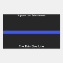 El delgado Pegatina Personalizado de la Línea Azul