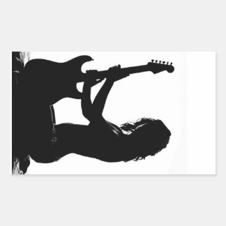 Rectangular El Pegatina de Silhouette