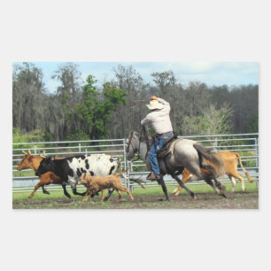 Rectangular El Pegatina Roundup - Ranch
