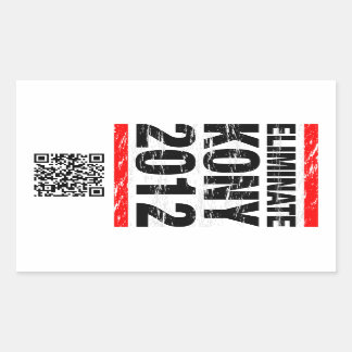 Rectangular Eliminar el Pegatina de Kony 2012