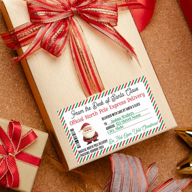 Rectangular Entrega de Polo Norte por parte del Pegatina posta (Subido por el creador)