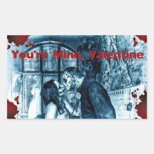 Rectangular Eres mi Pegatina Valentine