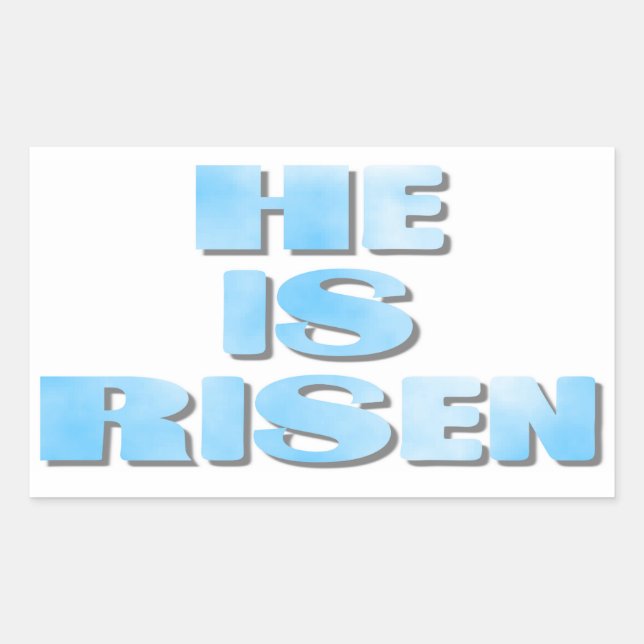 Rectangular Es Pegatina De Risen II (Anverso)