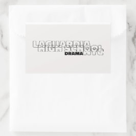 Rectangular Escuela Secundaria LaGuardia - Drama - Pegatina