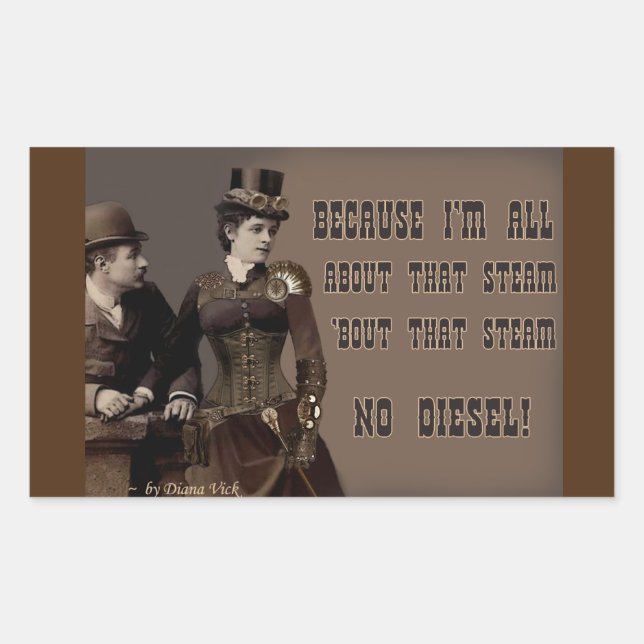 Rectangular Ese Pegatina al vapor (Anverso)