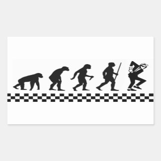 Rectangular Evolución del Pegatina Ska