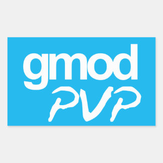 Rectangular Gmod PVP Pegatina