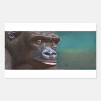 Rectangular Gorilla pegatina