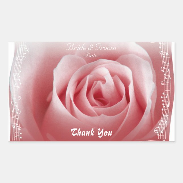 Rectangular Gracias Pegatina Rectangle (Anverso)