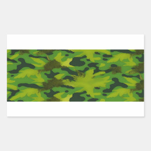 Rectangular Green Forest Camo Pegatina Ammo Can Storage Bin