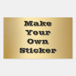 Rectangular Haga su propio Pegatina