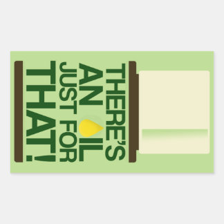 Rectangular Hay un Pegatina de petróleo